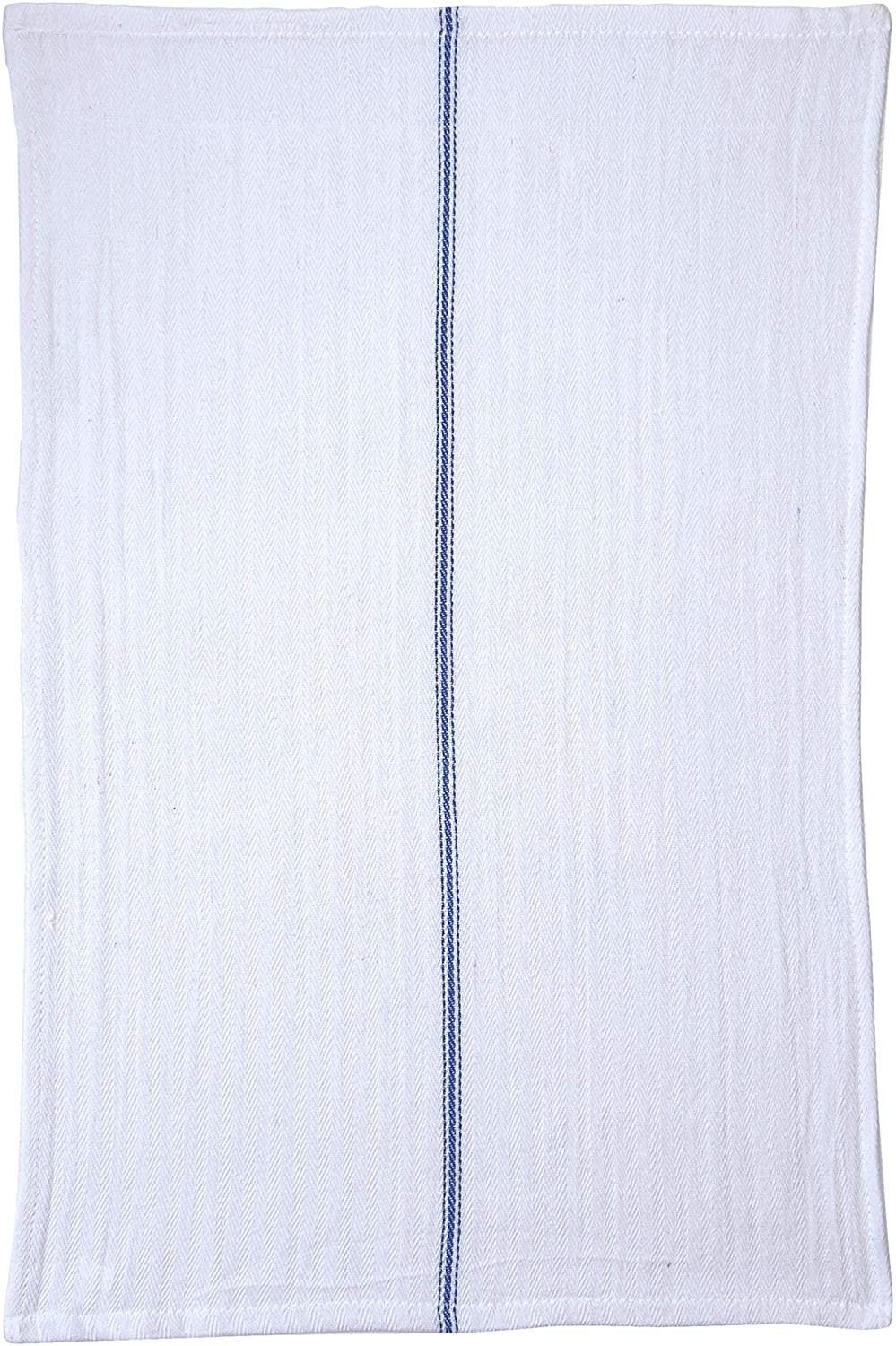 15 Pack Kitchen Towels - Herringbone Weave 100% Cotton Dish Towels - Lightweight and Breathable Tea Towels - Super Absorbent Flour Sack Towels - White Kitchen Towel for Hotels, Homes and Restaurants